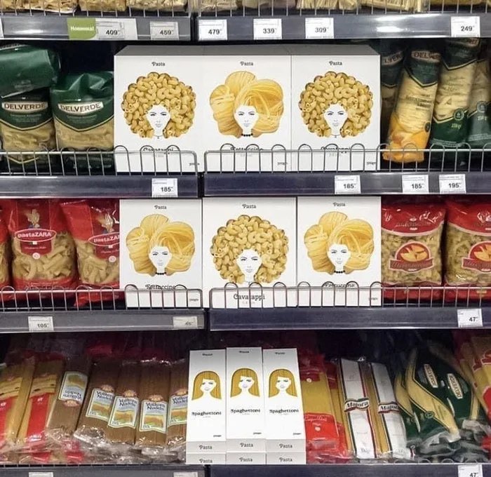 These pasta packages though - meme