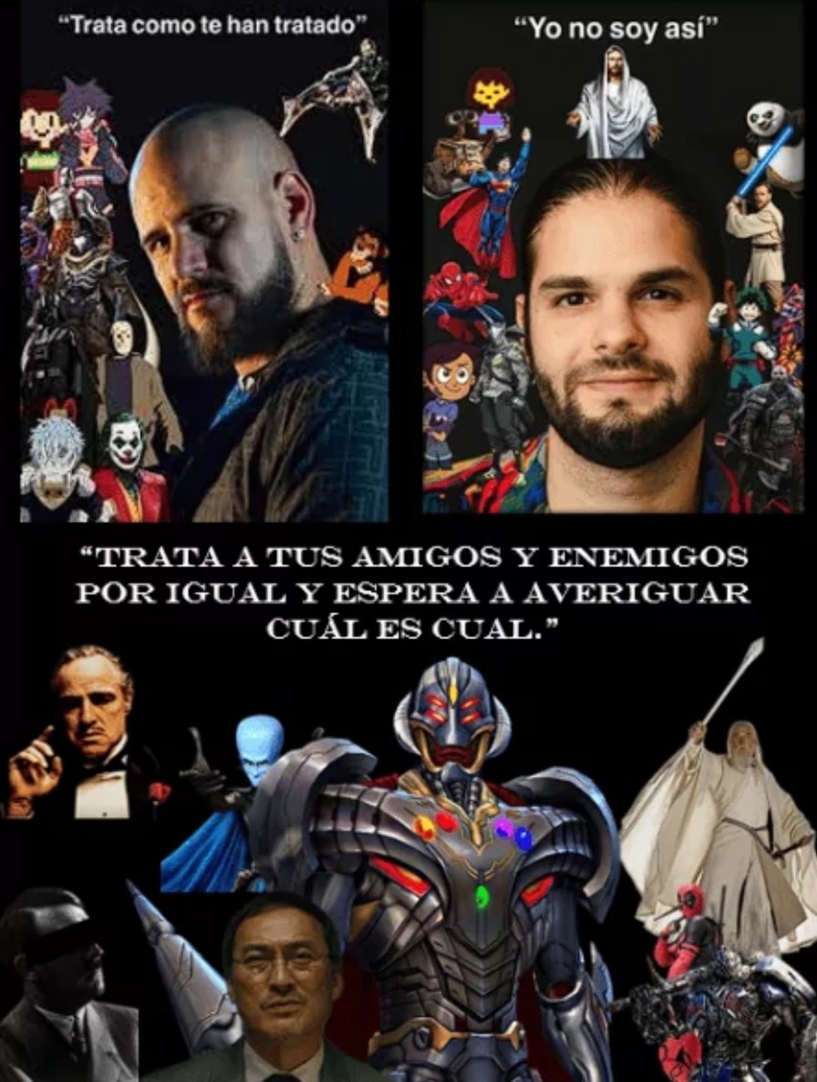 Prefiero tratar a las persona de la forma que me traten, osea si una persona me trata mal, tratare a esa persona mal, si una persona me trata bien, tratare bien a esa persona - meme