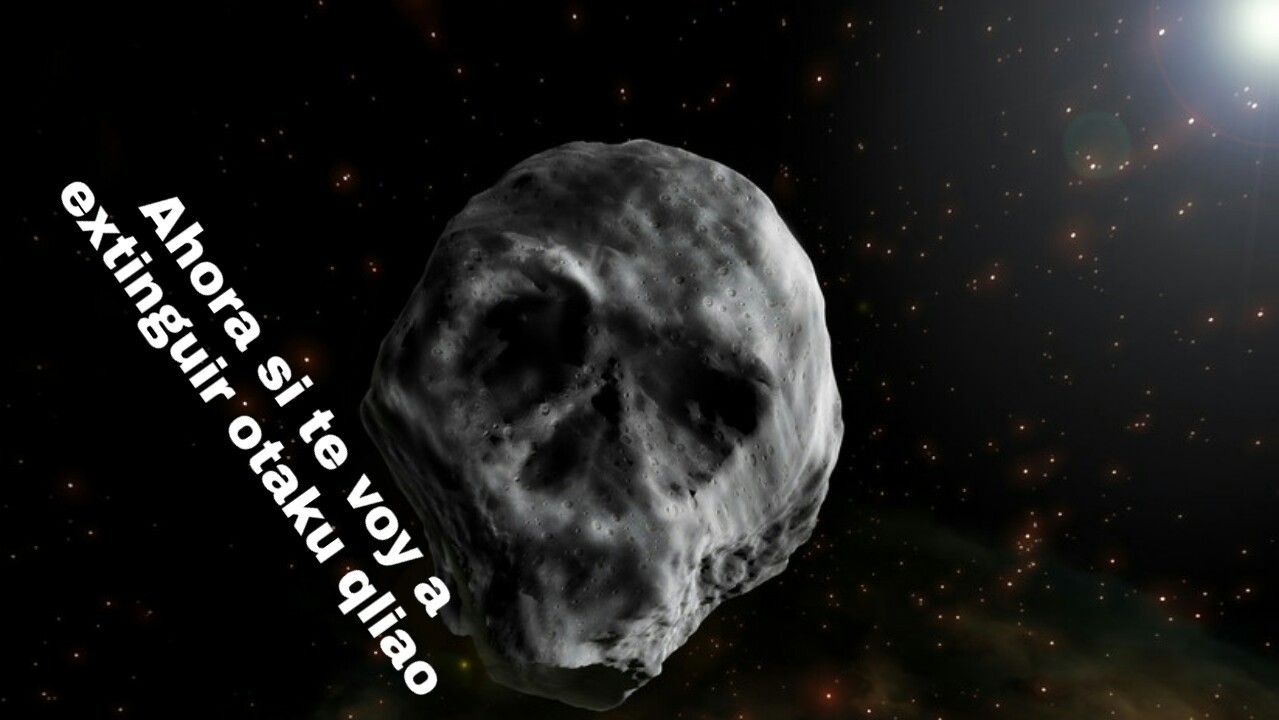 El asteroide supermo anti-otakus - meme