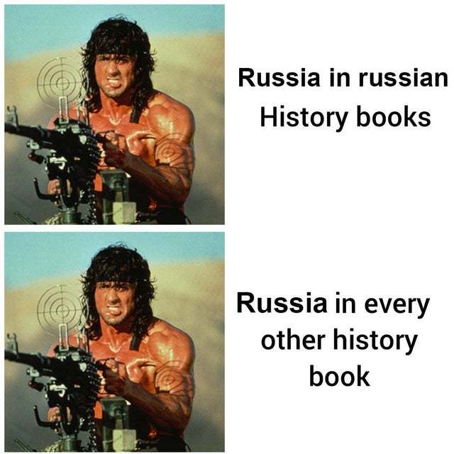 Russia in History books - meme