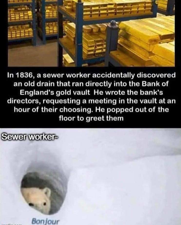 Good guy sewer worker - meme