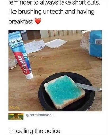 Cursed toast - meme