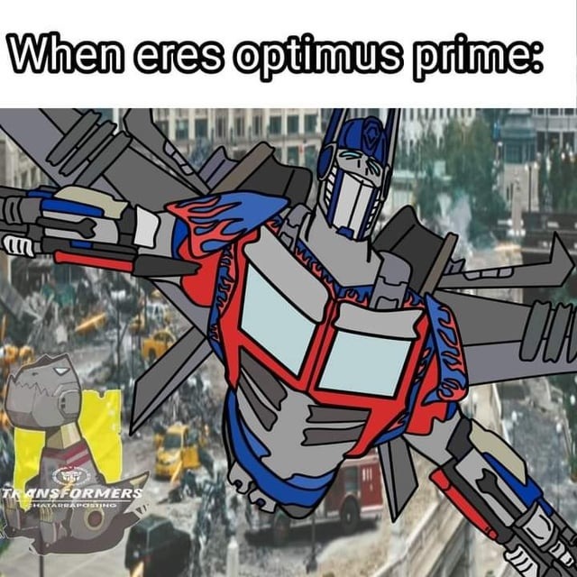 Optimus prime en Transformers 3: - meme