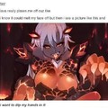 Don't finger the lava girl