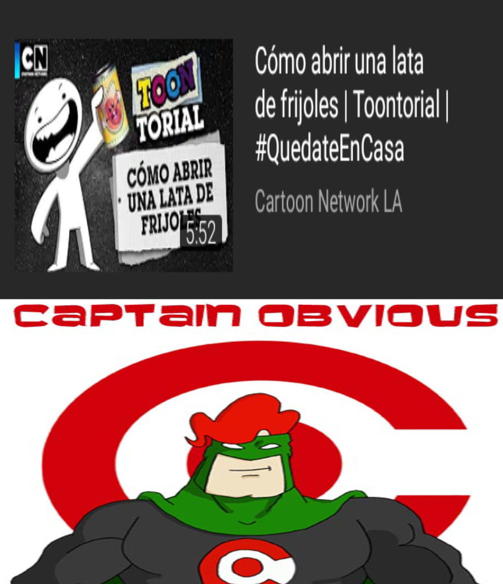 Capitán Obvius - meme