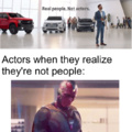 Actors are not real people