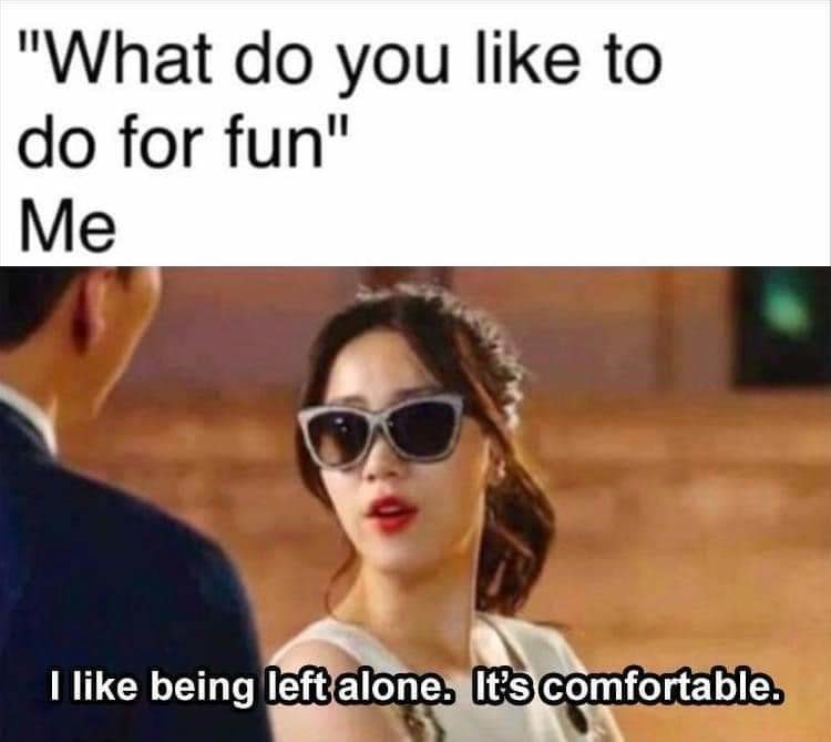 Introvert Life - meme