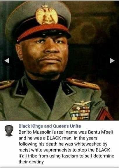 Le black Mussolini - meme