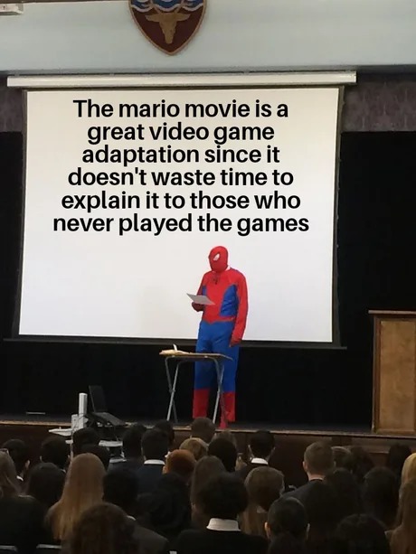 spiderman facts about super mario bros movie