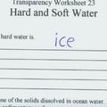 hard water is ice