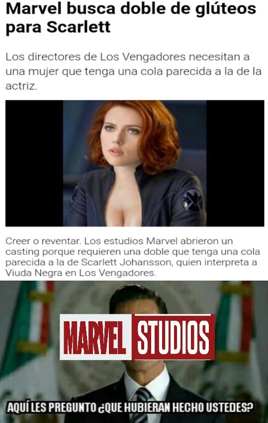 Marvel tiene sus prioridades - meme