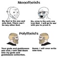 Monotheist vs polytheist