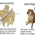 Astronomía vs astrología