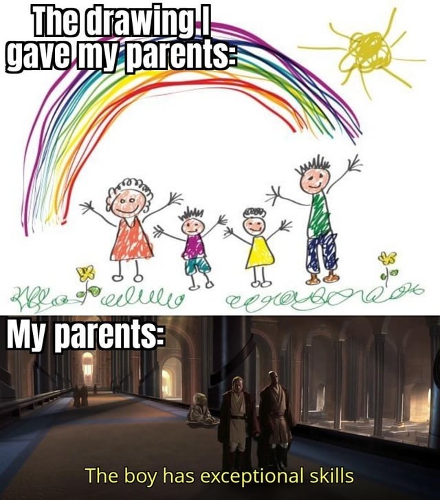 parents see my skills as exceptional achievement - meme