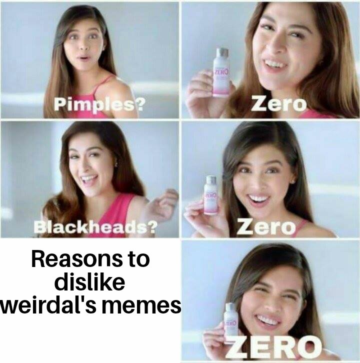 Pimples zero - meme