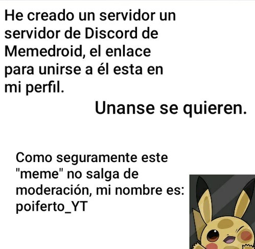 Servidor de Discord - meme