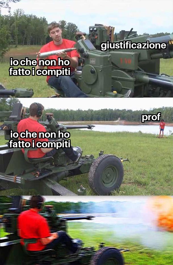 Ovviamente la prof ti mette la nota lo stesso. - meme