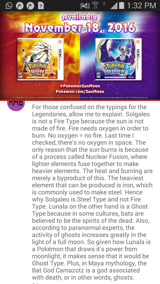 Here's the reason why solgaleo is not a fire type. - meme