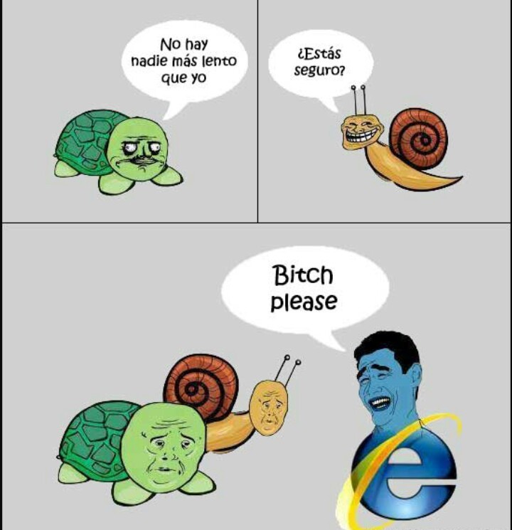 En eso, nada le gana a Internet Explorer - meme