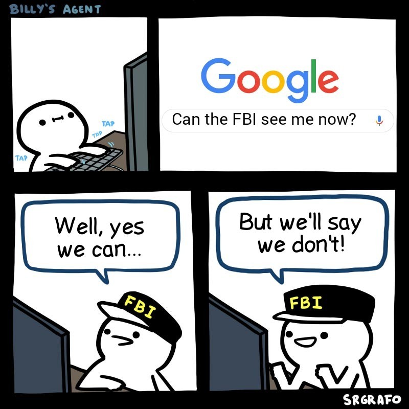 FBI can see you - meme