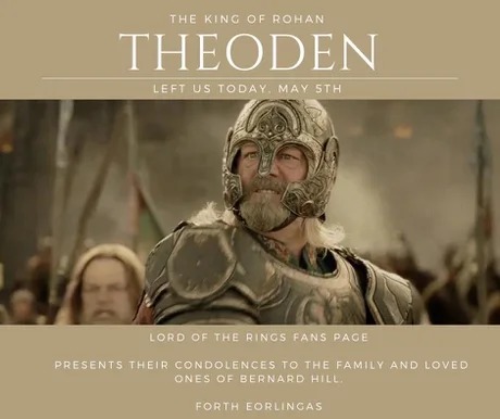 King of Rohan Theoden is dead RIP - meme