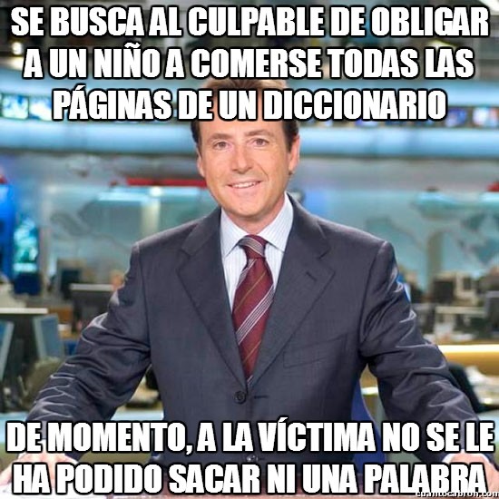 el culpable le ha metido palabras que no dijo en la boca - meme
