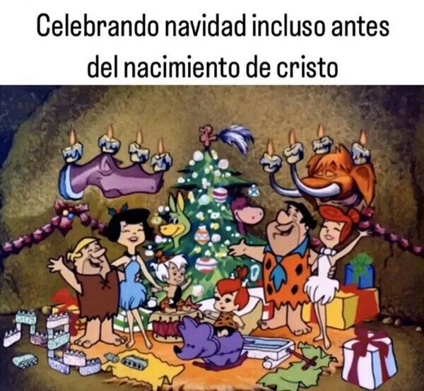 Celebrando Navidad en tiempos preCristo, nivel hardcore - meme