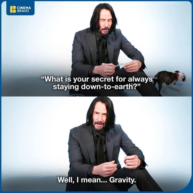 gravity main character - meme