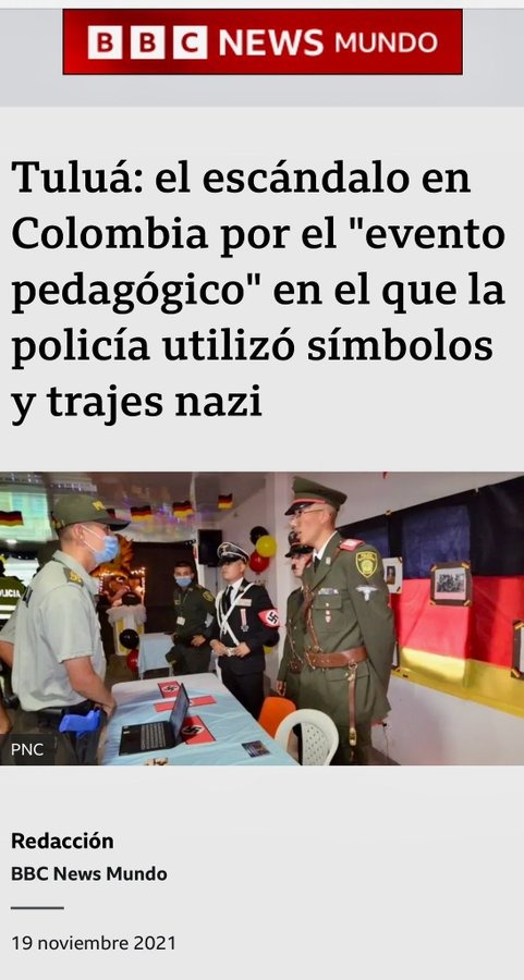Evento pedagógico con simología nazi en Colombia - meme