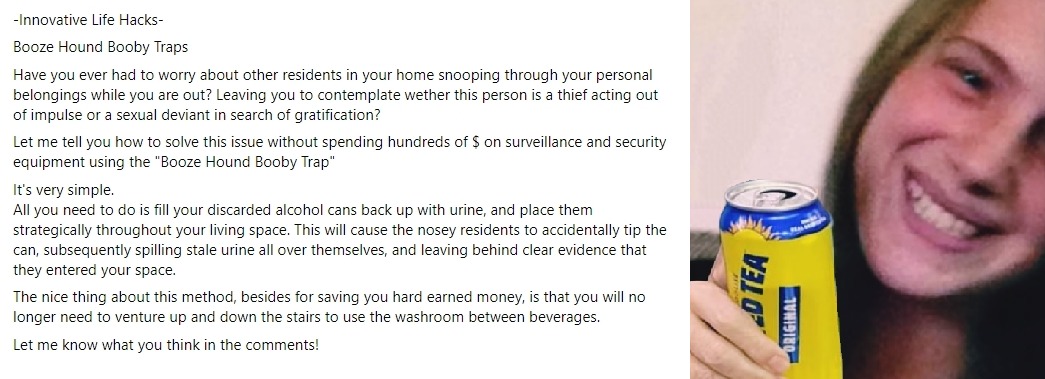 Booze Hound Booby Trap - meme