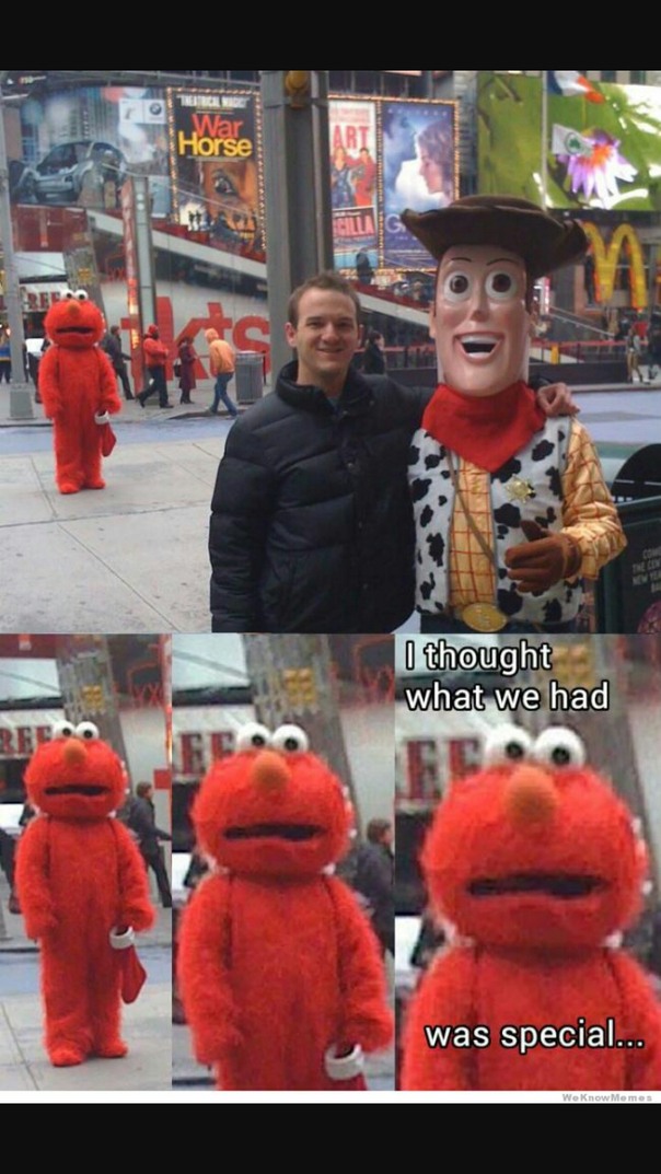 Elmo is sad - meme
