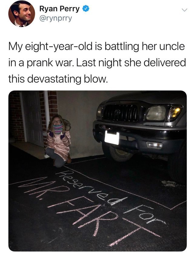 Eight year old prank - meme