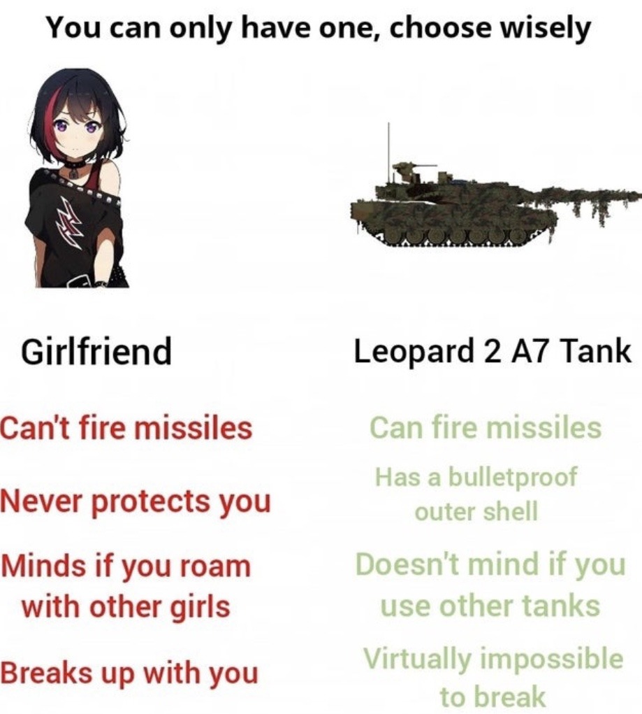 Leopard 2 a7 tank - meme