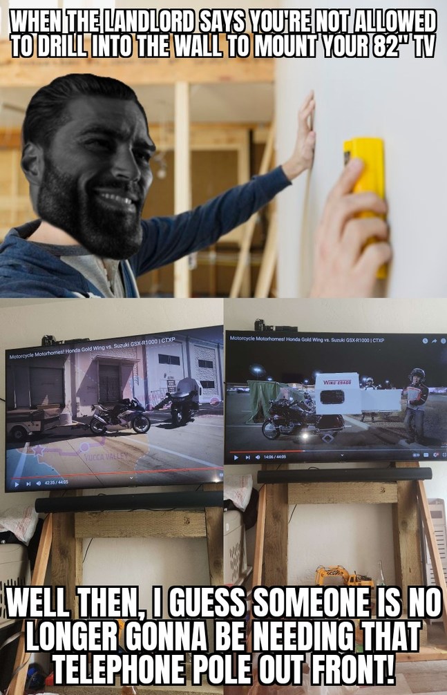 thegoppp's TV stand: absolute MadLad - meme