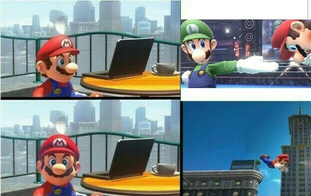 Luigi vs mario - meme