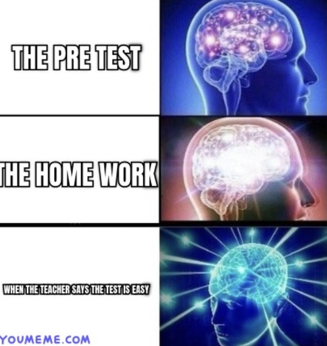 POV: the test - meme