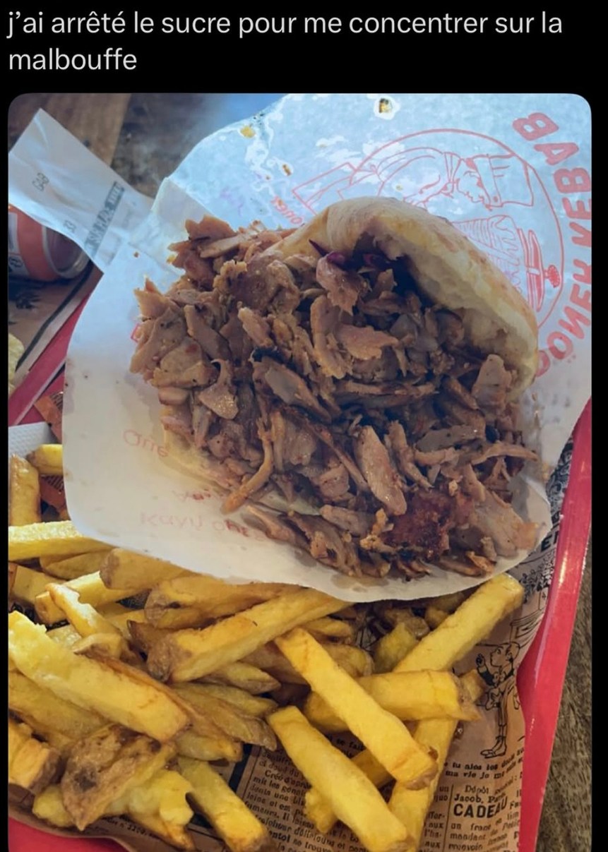J’ai lâché le sucre pour me consacrer à la malbouffe comme un champion - meme