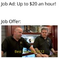 job ads vs job offers