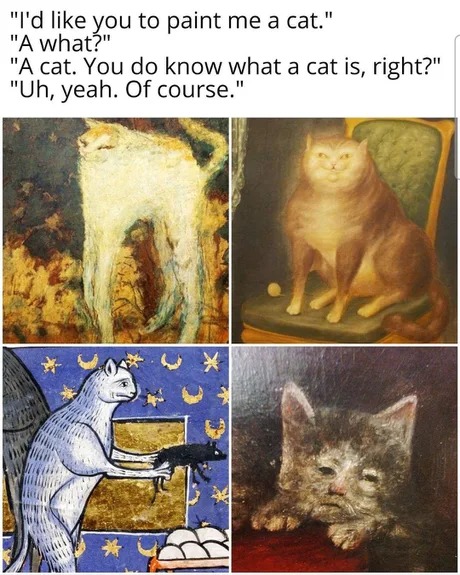 Cat paintings - meme