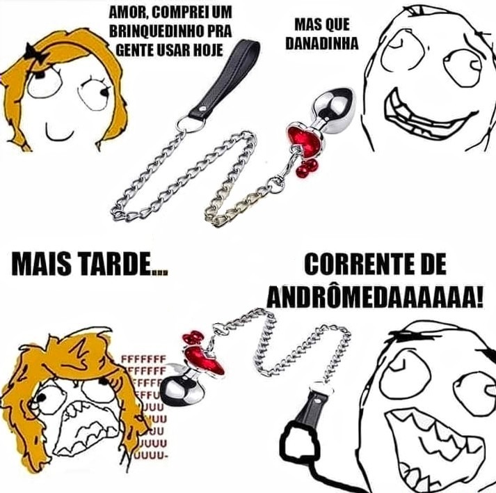 Corrente de Andrômeda - meme