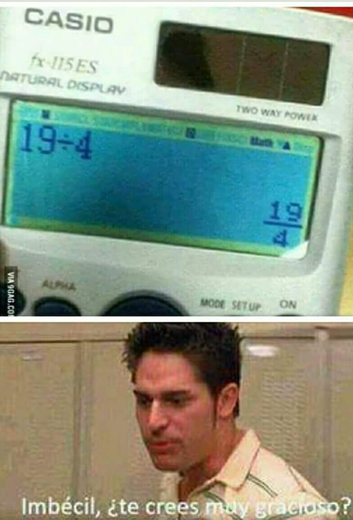 Troleos de calculadora - meme