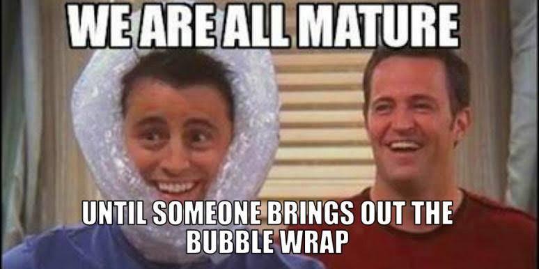 Bubble Wrap: the show starter - meme