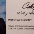 Yearbook Pictures - That’s a motto to live by!