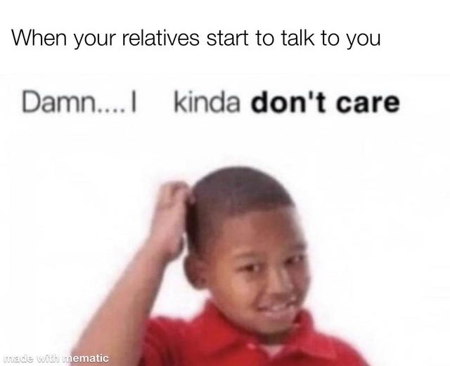 relatives talking - meme