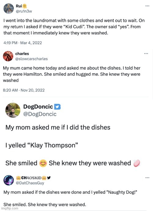 She knew they were washed meme