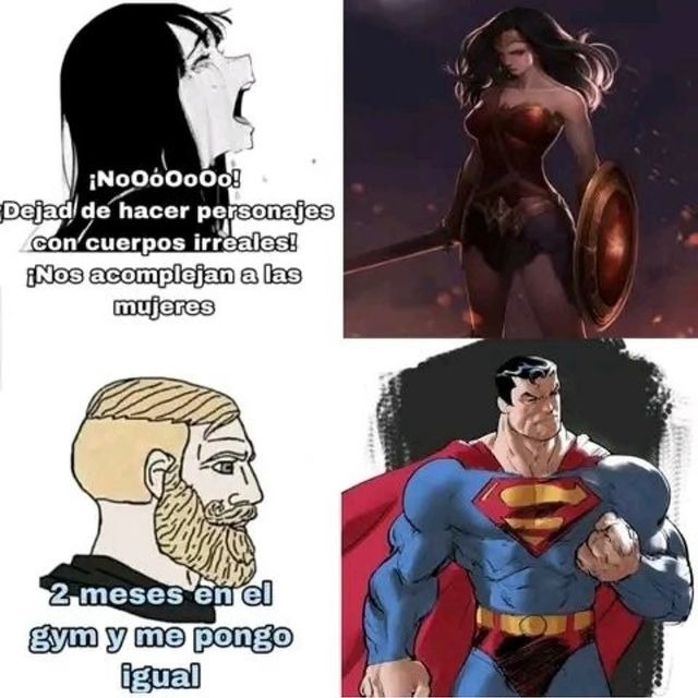 Hay que ponerse como el superman - meme