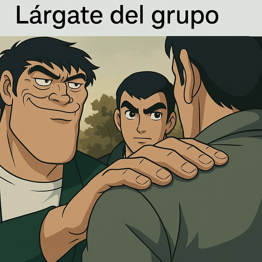 Lárgate del grupo en HD - meme