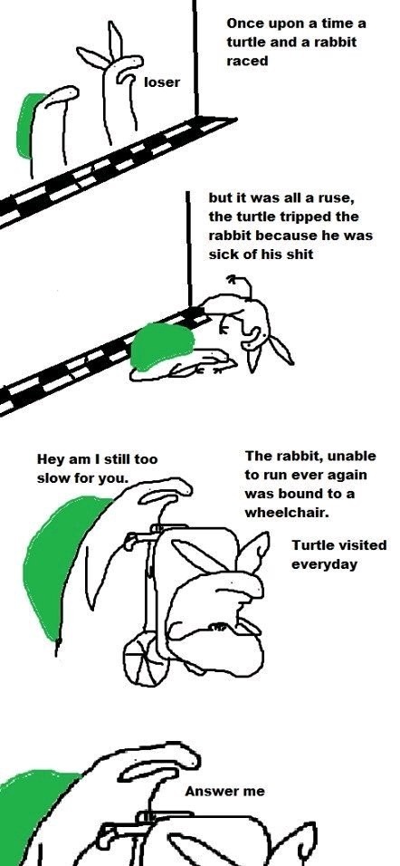 The tortoise and the hare - meme