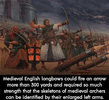 Medieval English longbows - meme