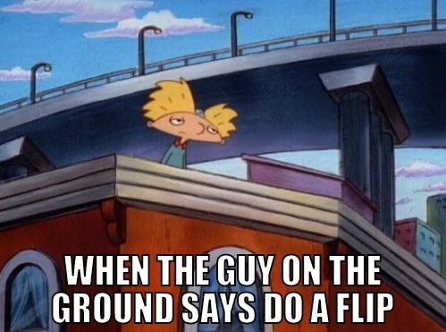 Hey Arnold... do a flip - meme